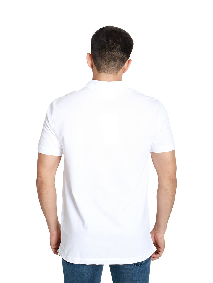 Playera Polo Calvin Klein Blanco para Hombre