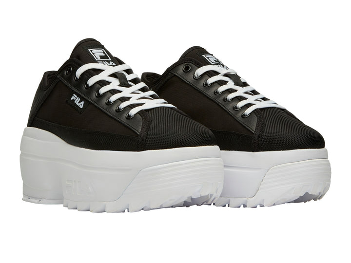 Tenis Fila Zora Trail Low Negro y Blanco para Mujer