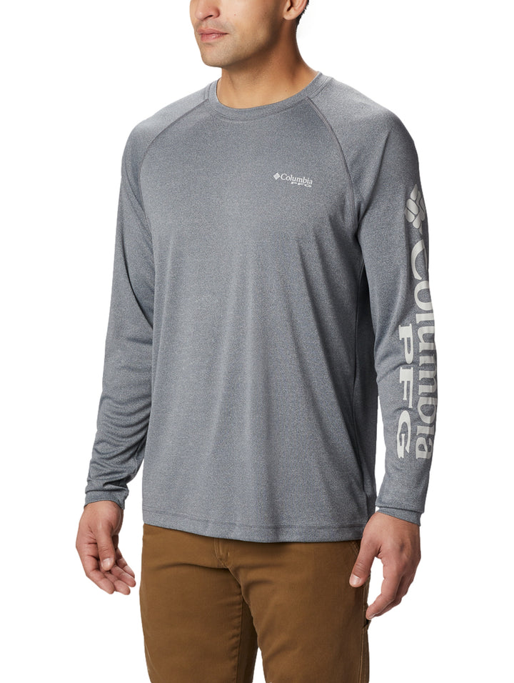 Playera Columbia Terminal Tackle Manga Larga Gris para Hombre
