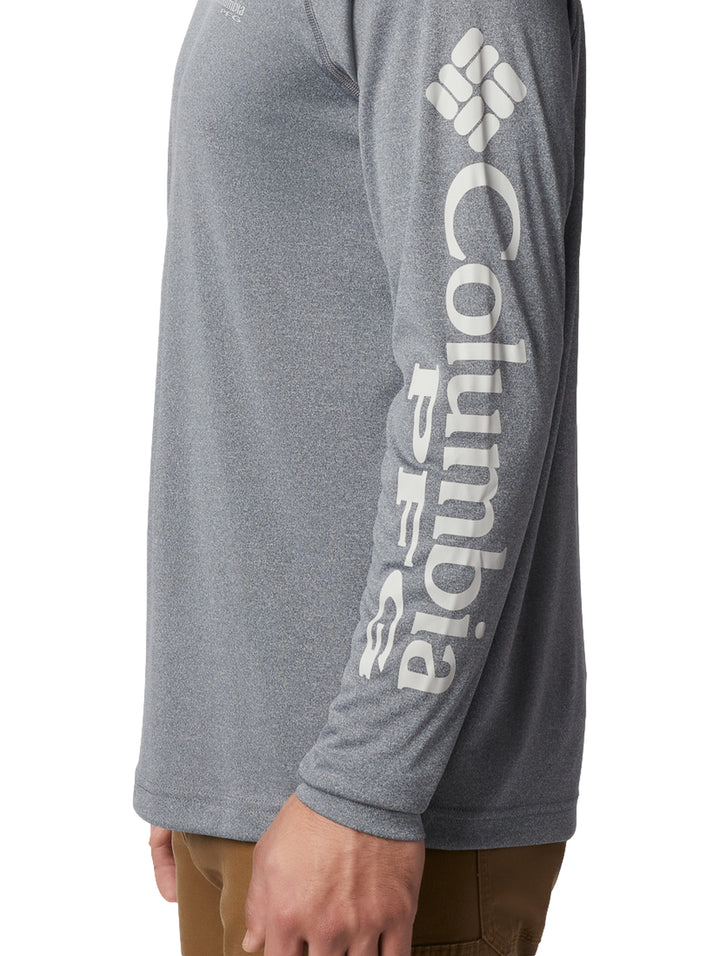 Playera Columbia Terminal Tackle Manga Larga Gris para Hombre
