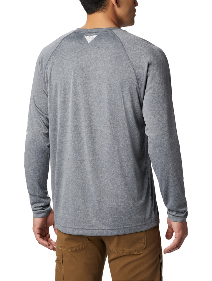 Playera Columbia Terminal Tackle Manga Larga Gris para Hombre