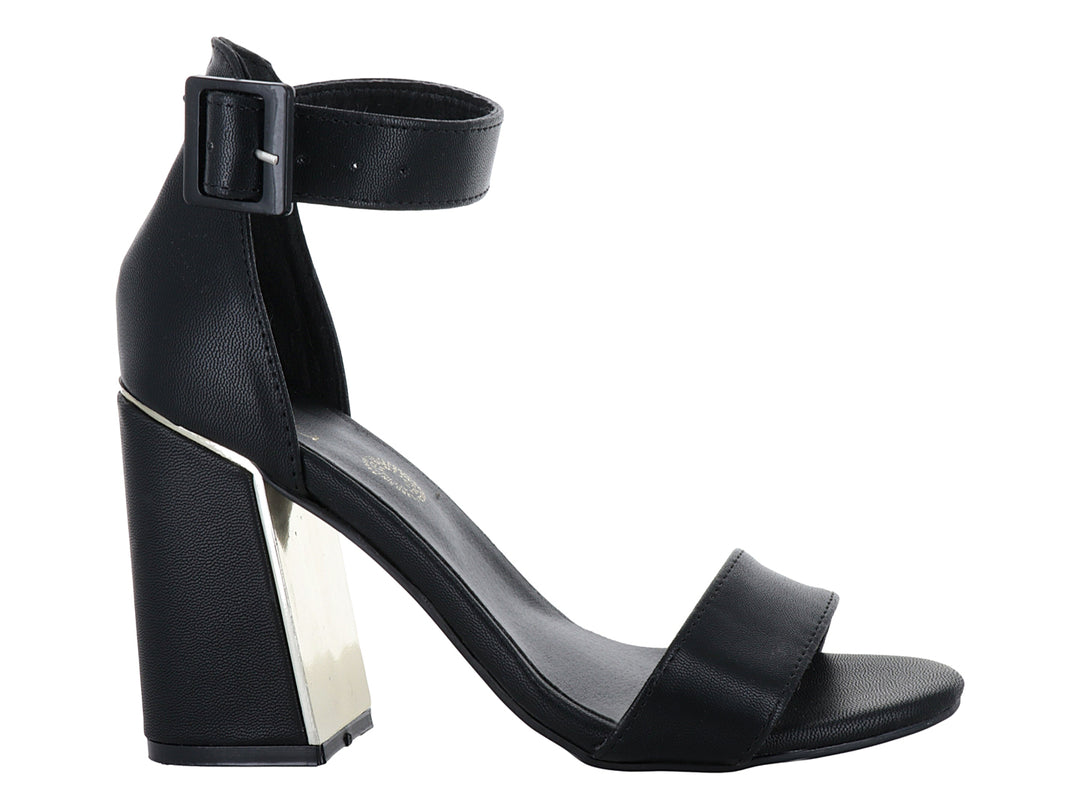 Sandalias Luna Rosa Negro para Mujer