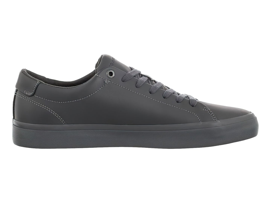 Tenis Tommy Hilfiger modelo Modern Vulc en color gris oscuro con acabado mate y suela vulcanizada.