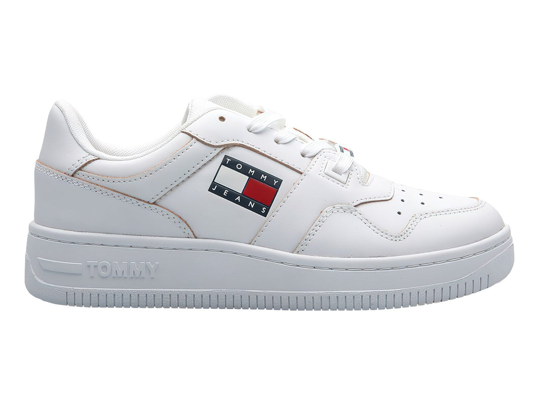 Tenis Tommy Hilfiger Tommy Jeans Etch Basket Blancos para Mujer