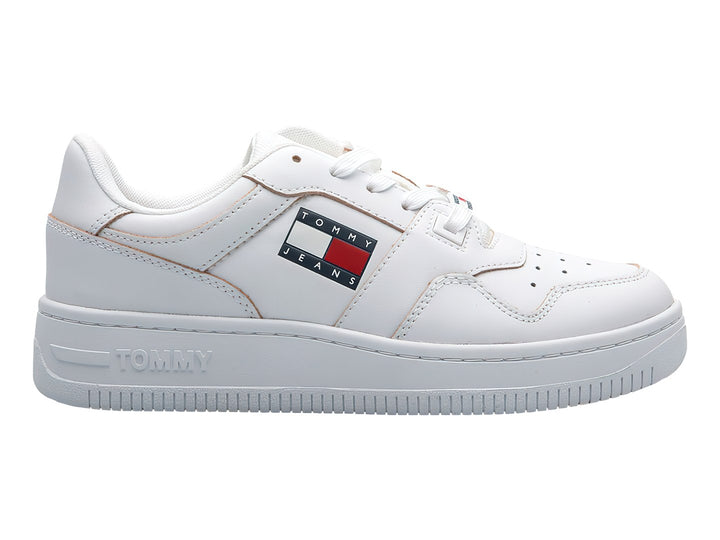 Tenis Tommy Hilfiger Tommy Jeans Etch Basket Blancos para Mujer