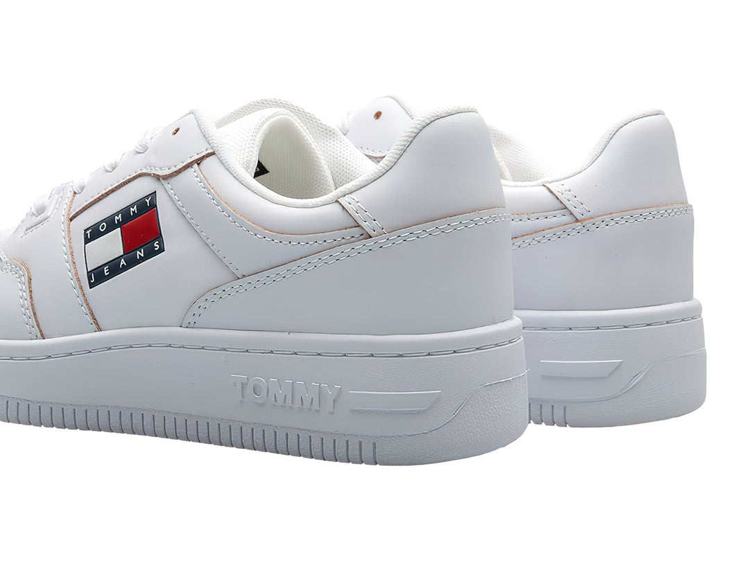 Tenis Tommy Hilfiger Tommy Jeans Etch Basket Blancos para Mujer