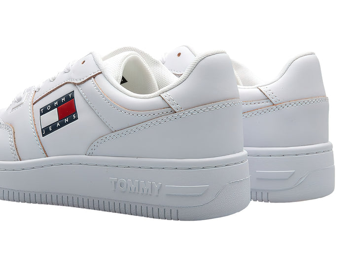 Tenis Tommy Hilfiger Tommy Jeans Etch Basket Blancos para Mujer
