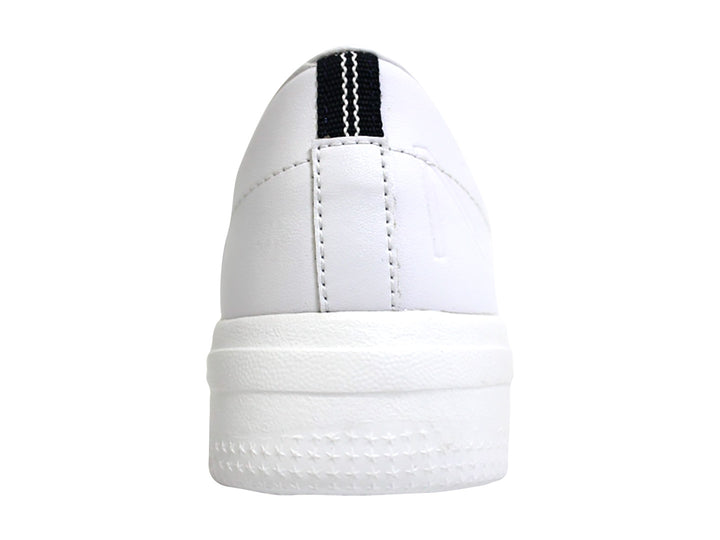 Tenis casuales marca Nautica en color blanco con suela ancha y detalles en relieve.