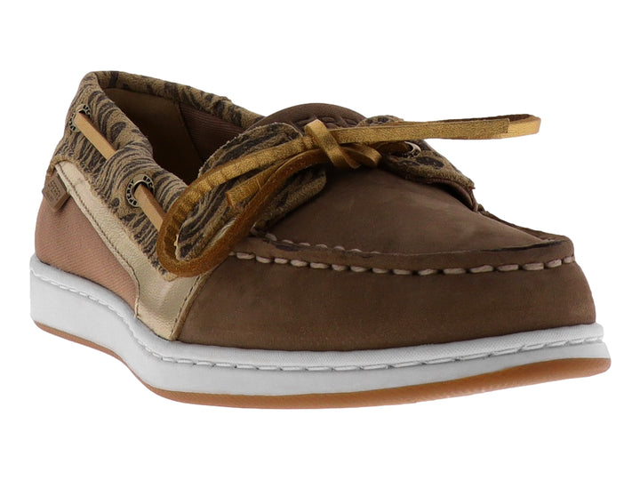 Mocasines Sperry Tan Animal Print para Mujer