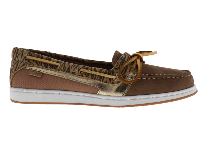 Mocasines Sperry Tan Animal Print para Mujer
