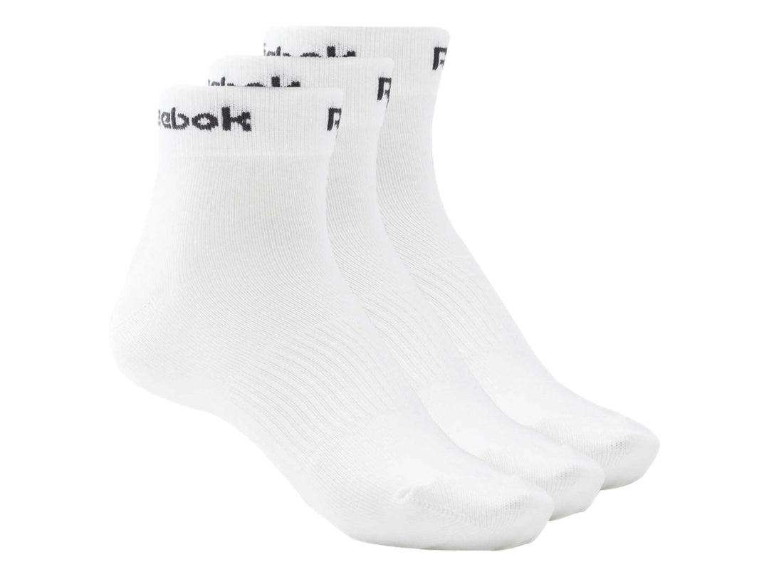 Calcetines Reebok Act Core Tobilleros Blancos Pack 3 Pares