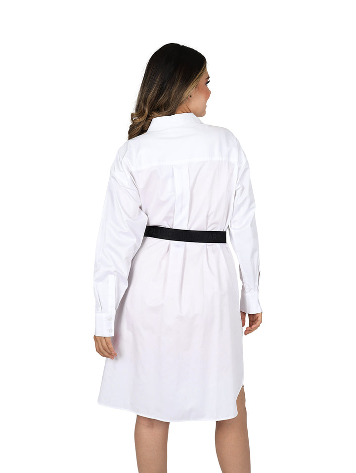 Vestido Camisero Karl Lagerfeld Soft White para Mujer