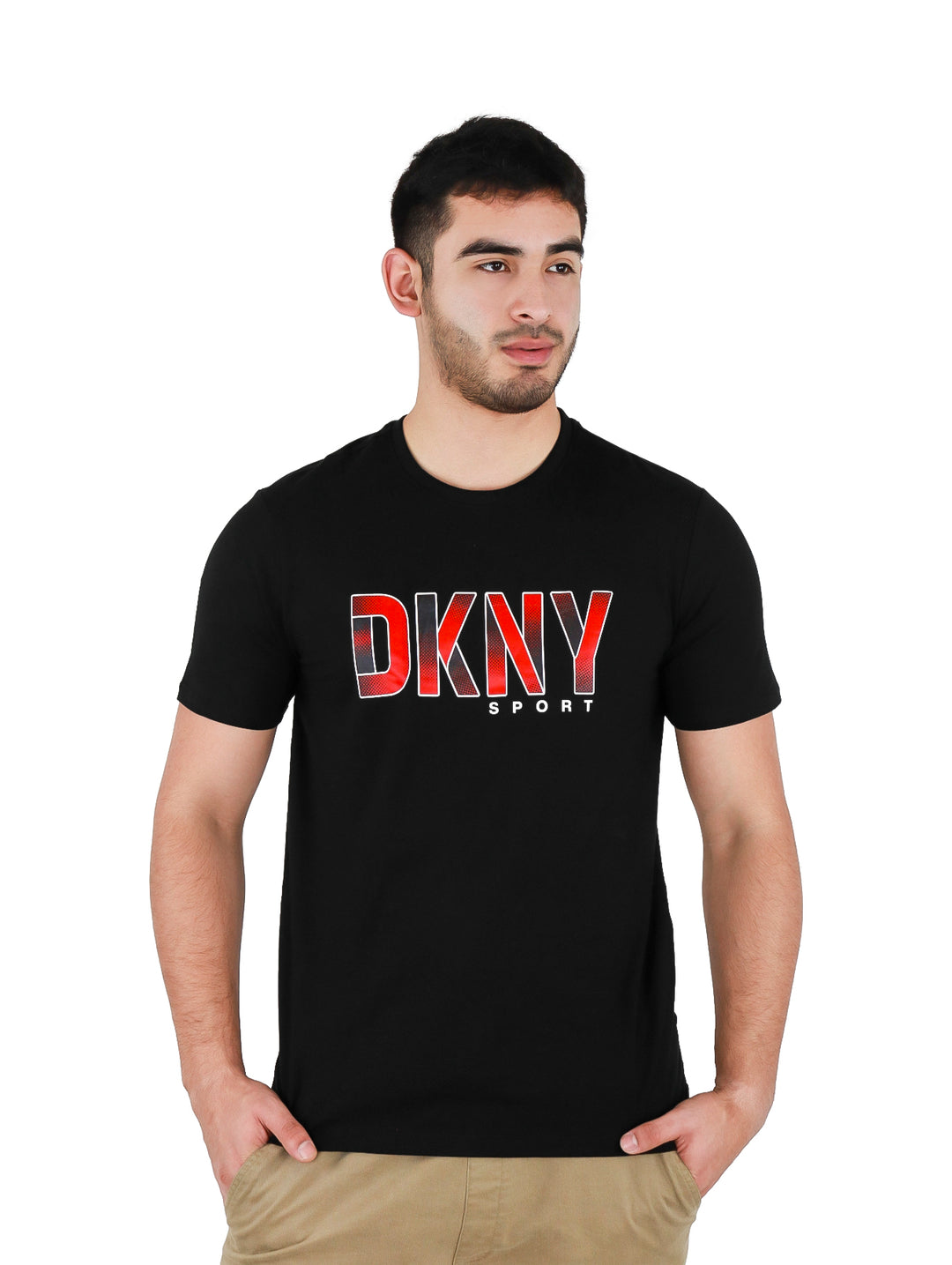 Playera DKNY Seton Graphic Negro para Hombre