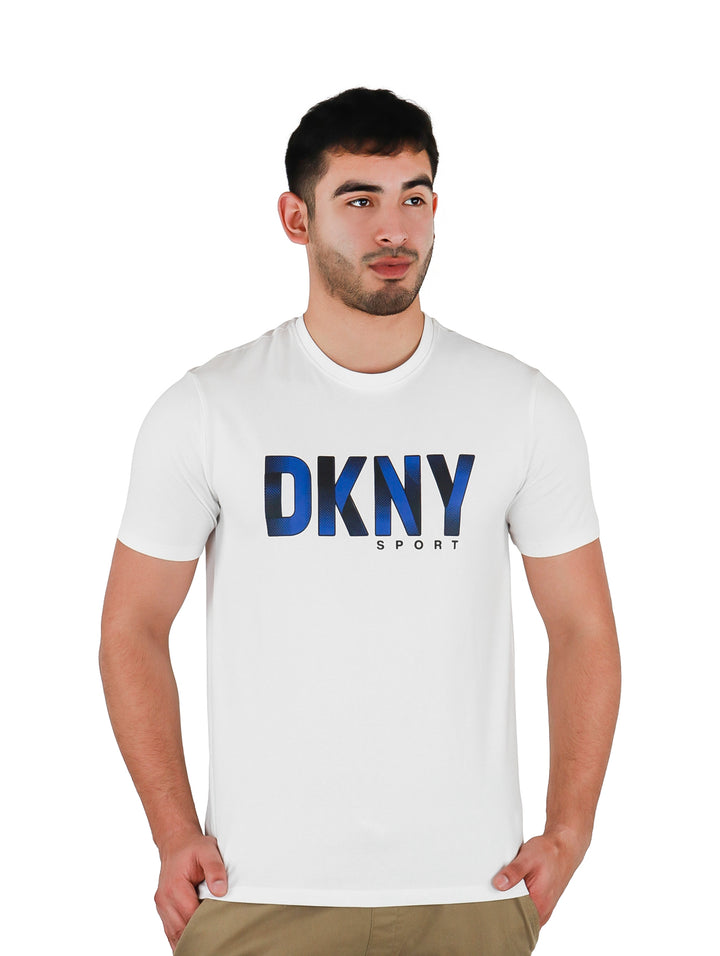 Playera DKNY Seton Graphic Blanca para Hombre