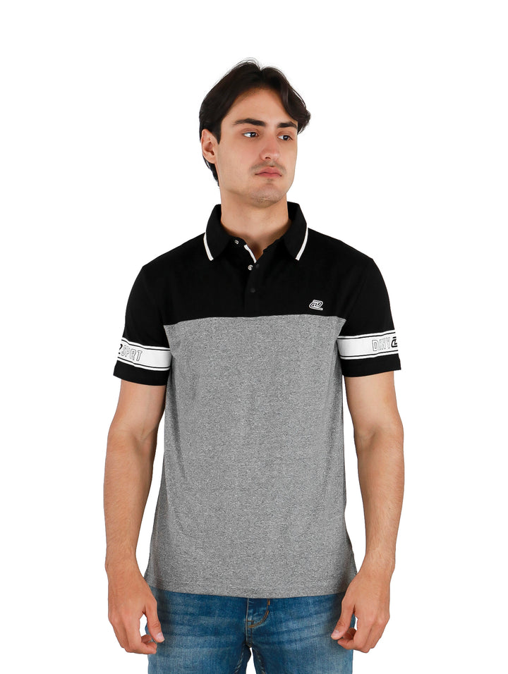 Playera Polo DKNY Russell Negro para Hombre