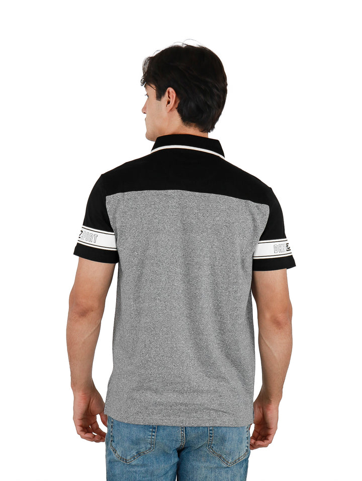 Playera Polo DKNY Russell Negro para Hombre