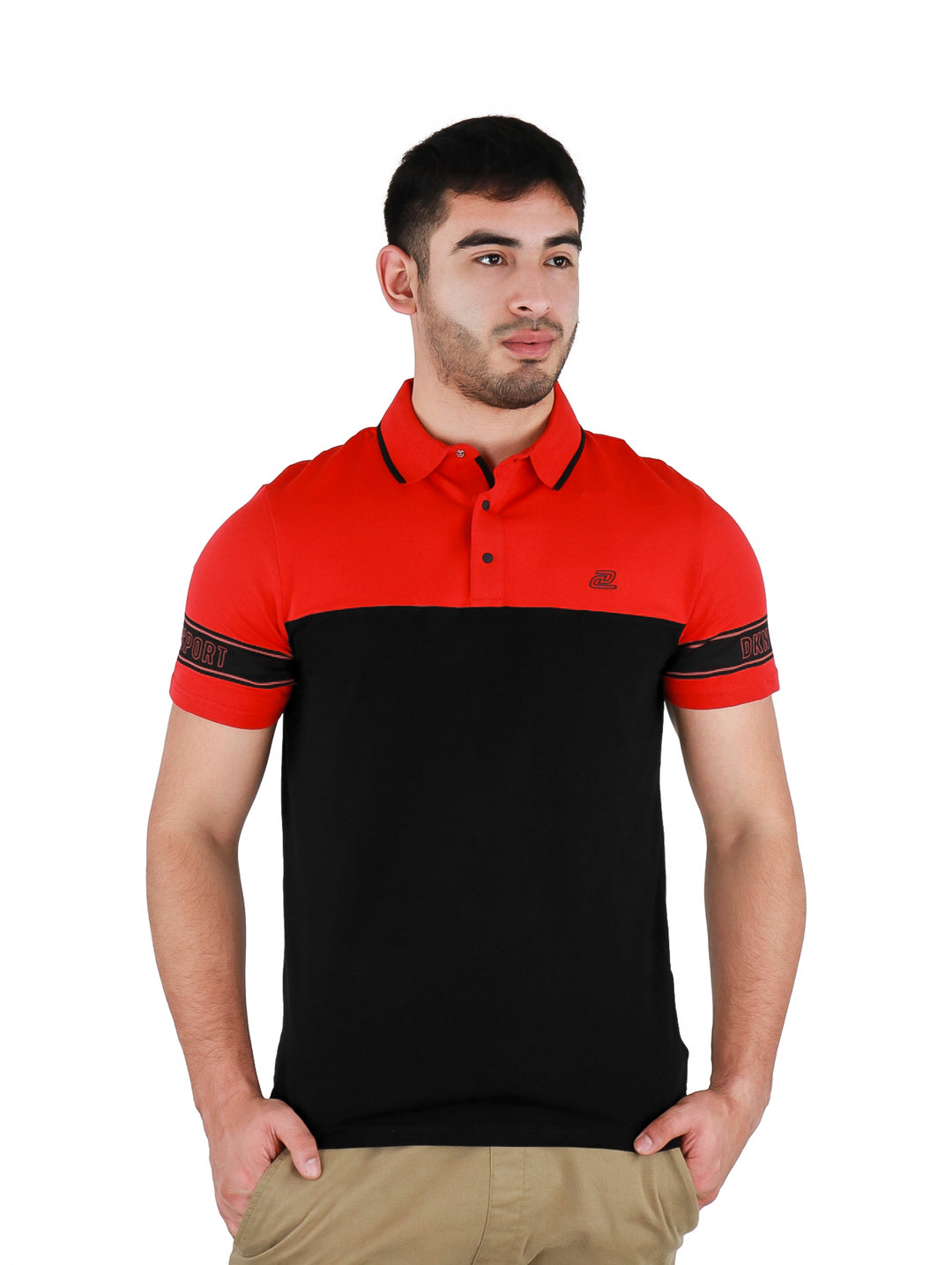 Playera Polo DKNY Red Russell Rojo para Hombre