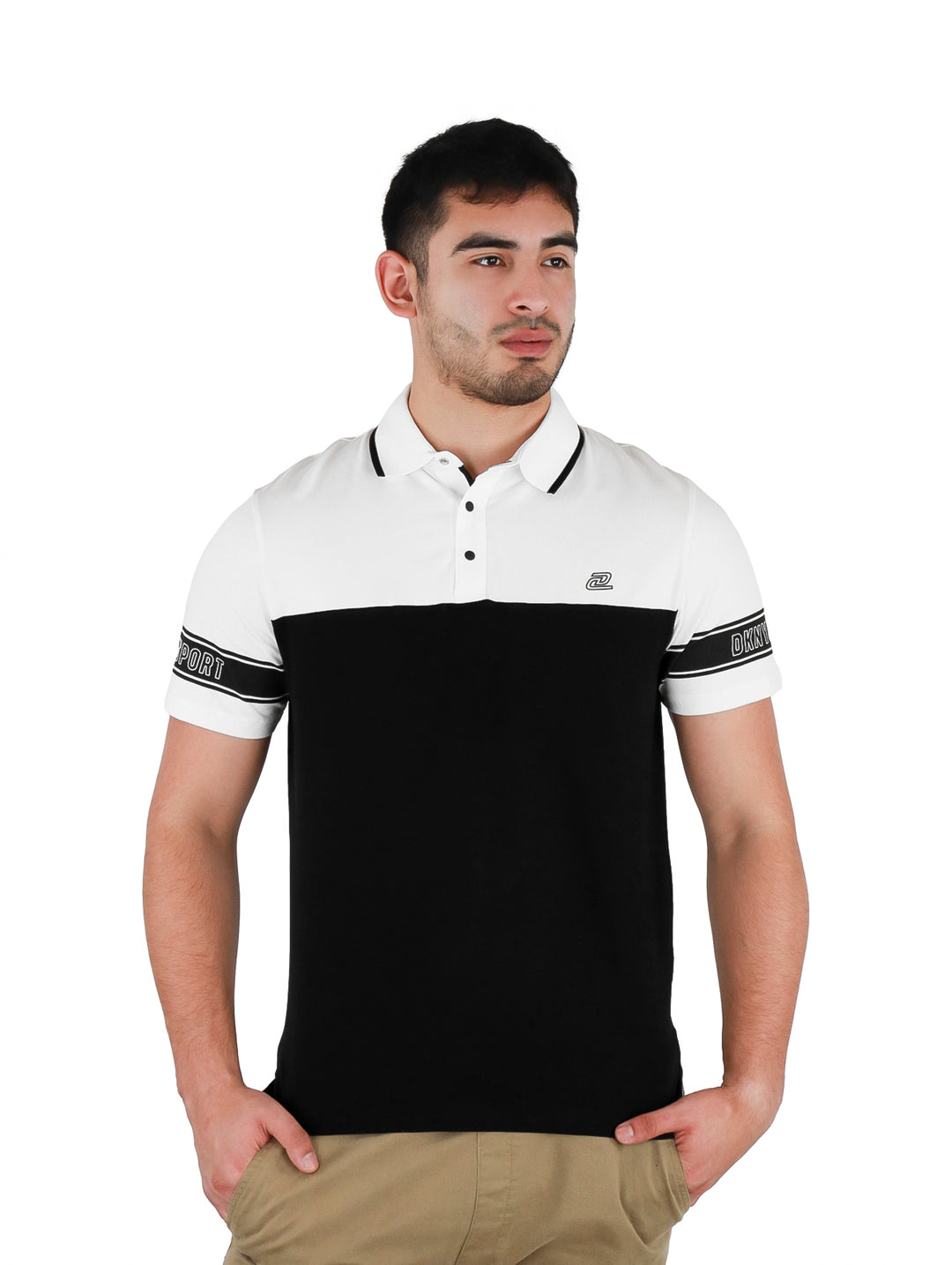 Playera Polo DKNY Blanco para Hombre