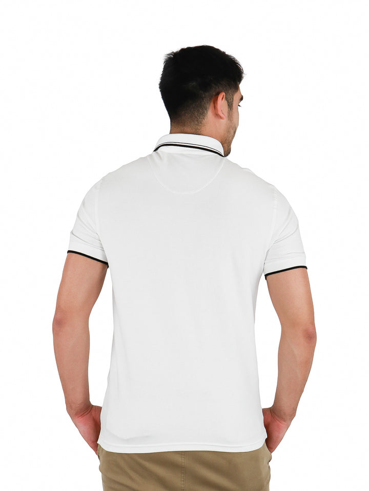 Playera Polo DKNY Blanco para Hombre