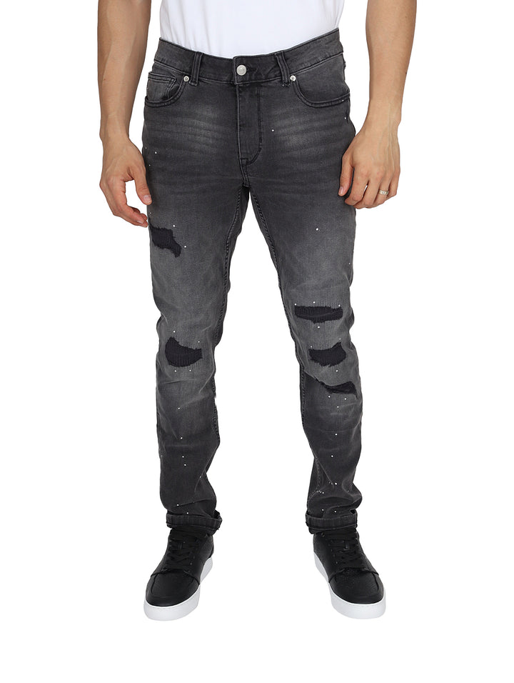 Pantalones DKNY Mercer Destruction Gris para Hombre