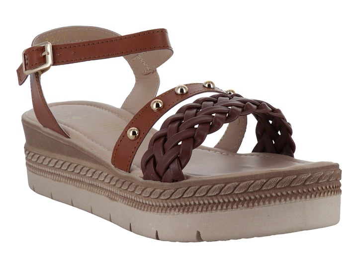 Sandalias Luna Rosa Color Tan para Mujer