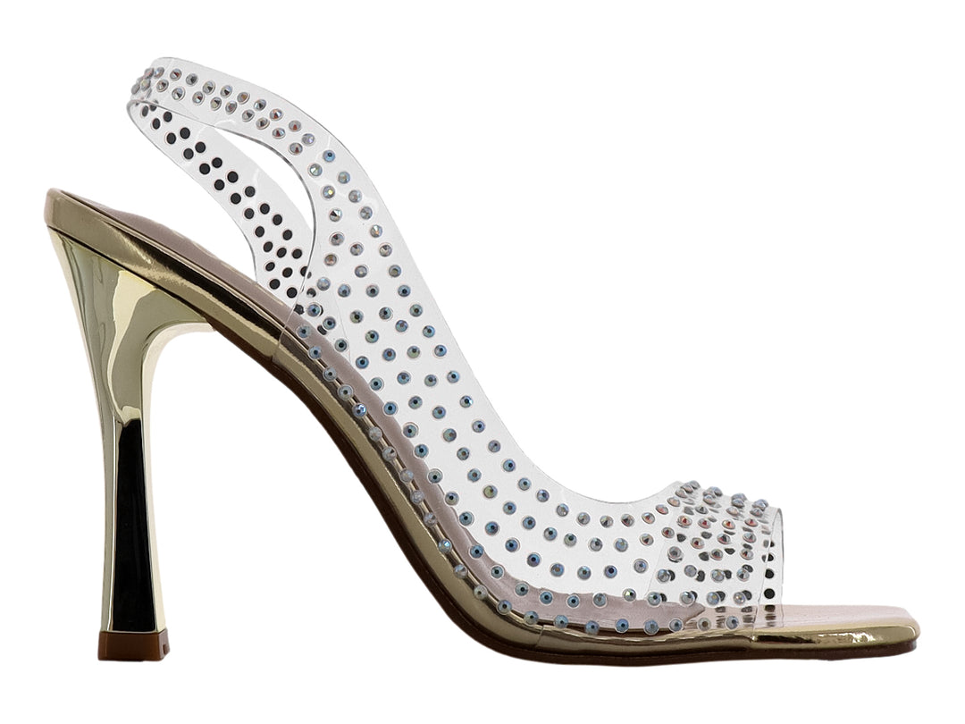 Sandalias Roze Dorado para Mujer