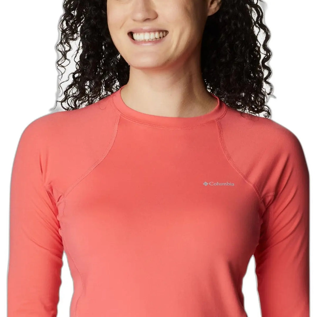 Playera Columbia Manga Larga Rosa para Mujer