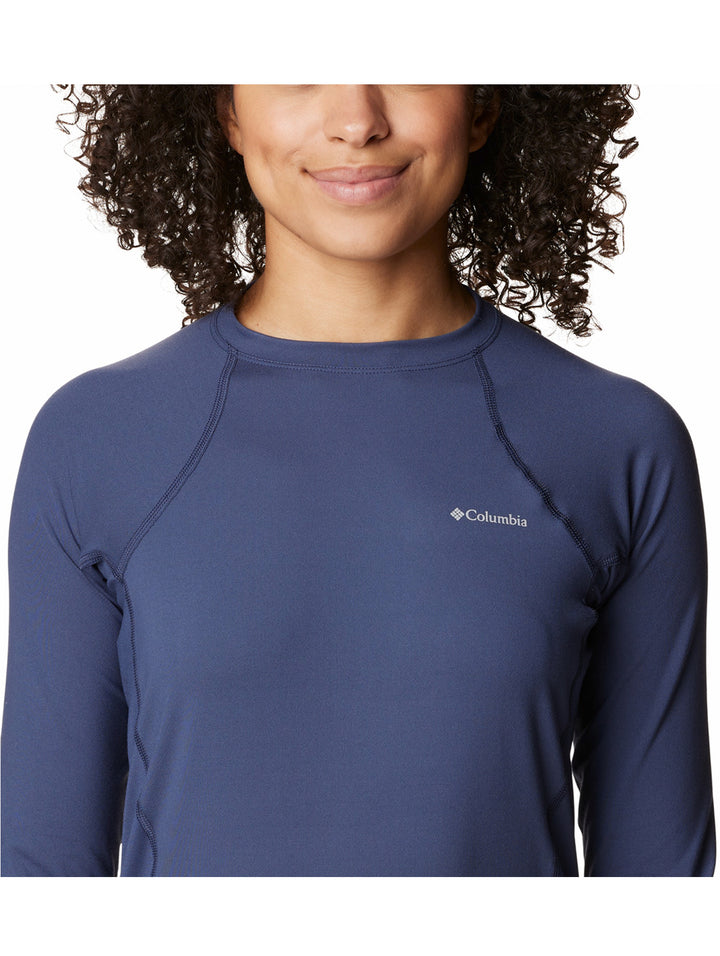Playera Manga Larga Columbia Azul Nocturnal para Mujer