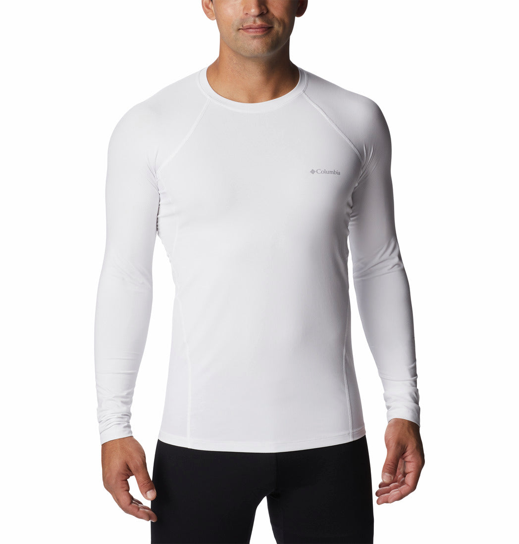 Playera Columbia Manga Larga Blanca para Hombre