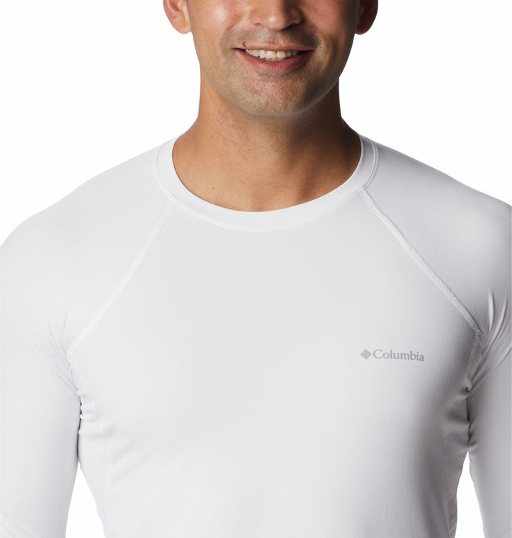 Playera Columbia Manga Larga Blanca para Hombre