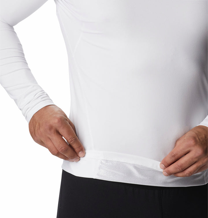 Playera Columbia Manga Larga Blanca para Hombre