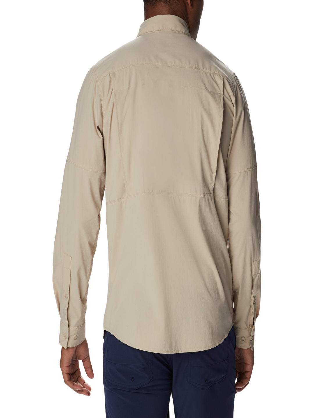 Camisa Columbia Newton Ridge II de manga larga en color beige Ancient Fossil para hombre.