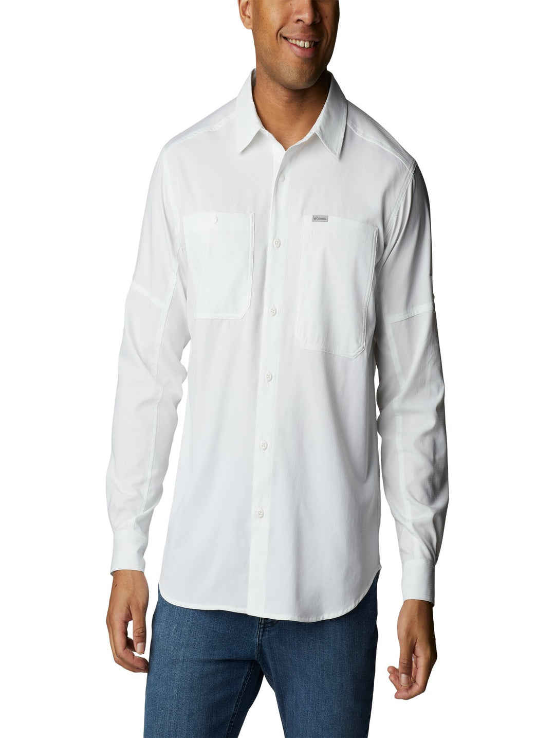 Camisa Columbia Silver Ridge Utility Lite Blanca para Hombre