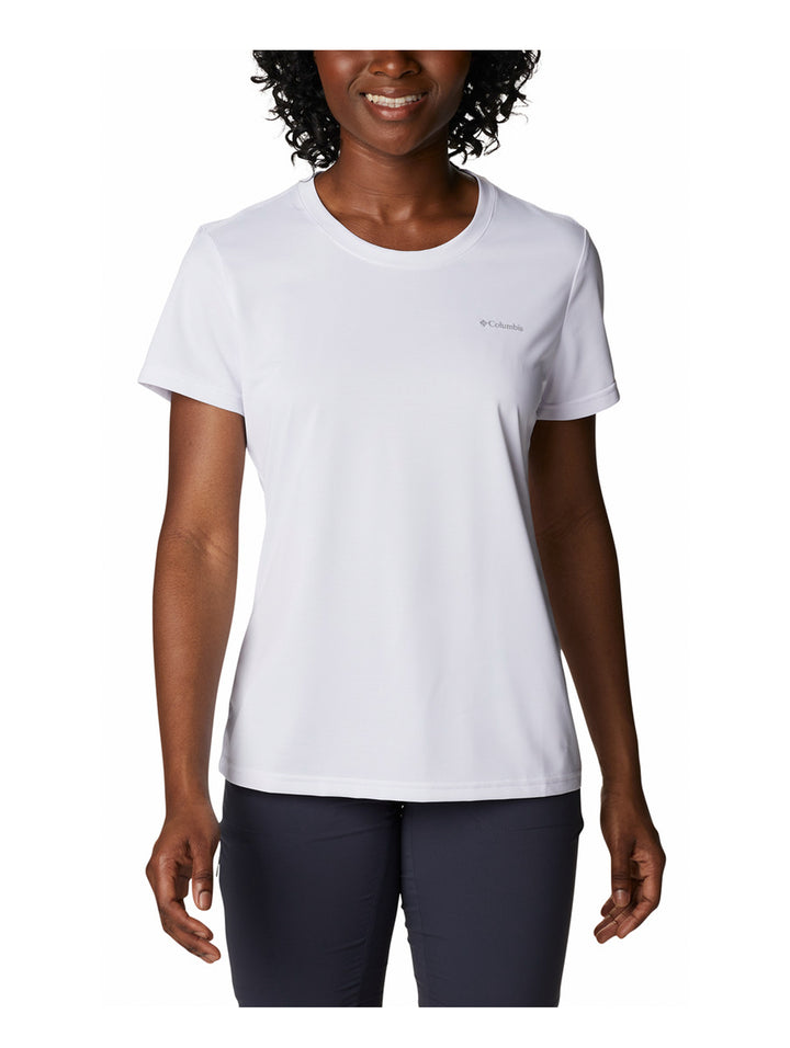 Playera Columbia Hike Manga Corta Blanca para Mujer