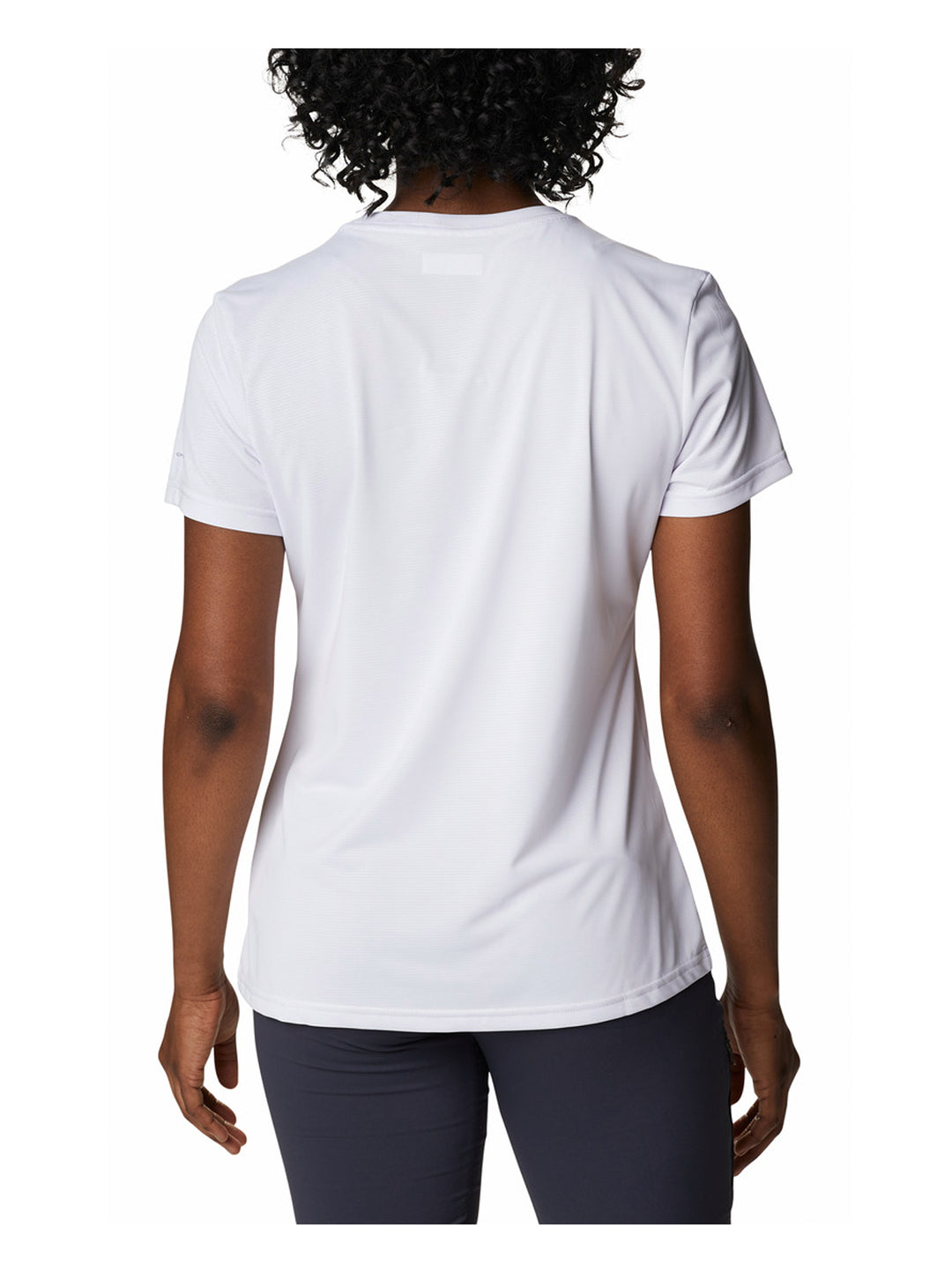 Playera Columbia Hike Manga Corta Blanca para Mujer