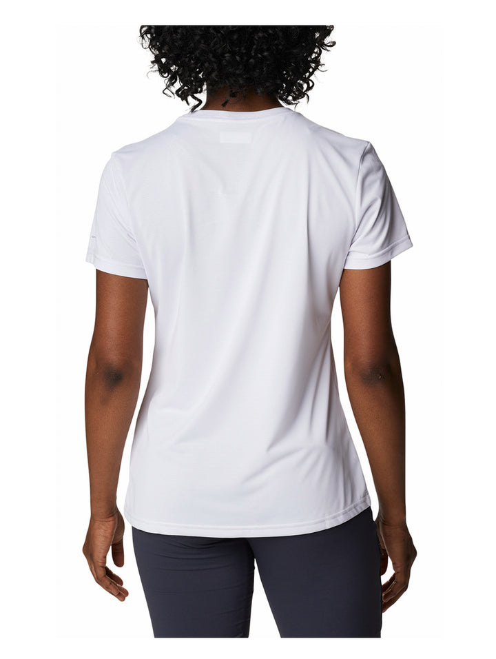 Playera Columbia Hike Manga Corta Blanca para Mujer