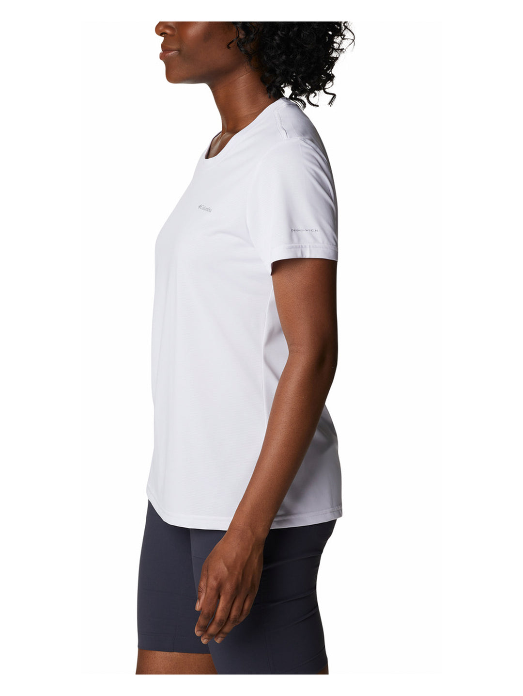 Playera Columbia Hike Manga Corta Blanca para Mujer
