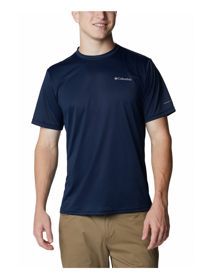 Playera Columbia Hike Manga Corta Azul Marino para Hombre