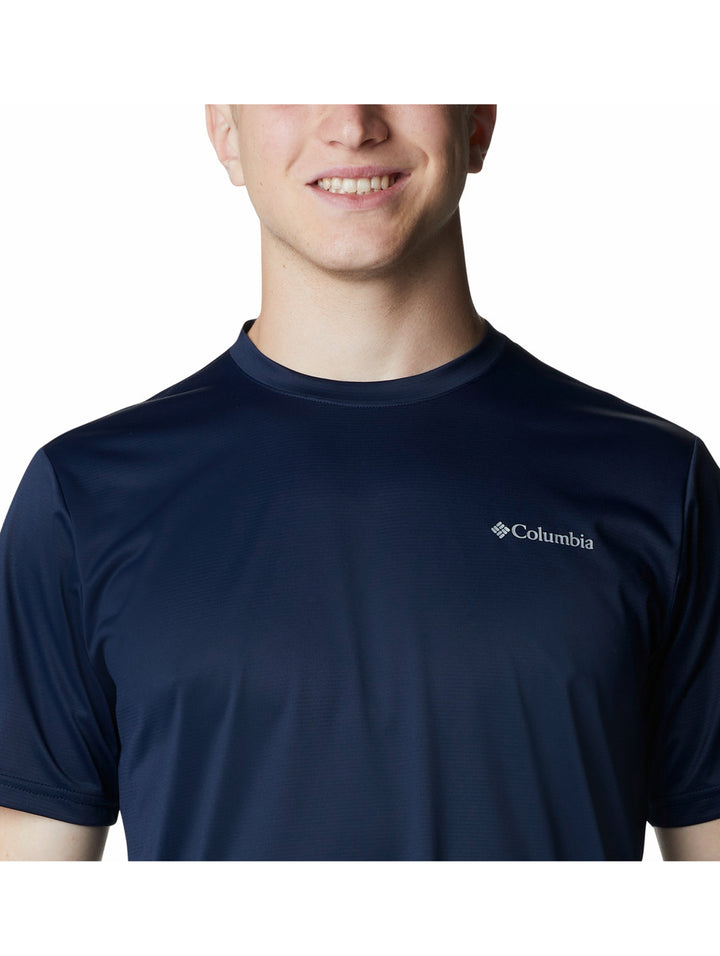 Playera Columbia Hike Manga Corta Azul Marino para Hombre