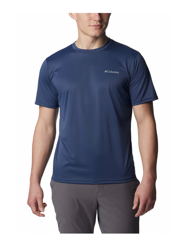 Playera Columbia Hike Manga Corta Azul Marino para Hombre