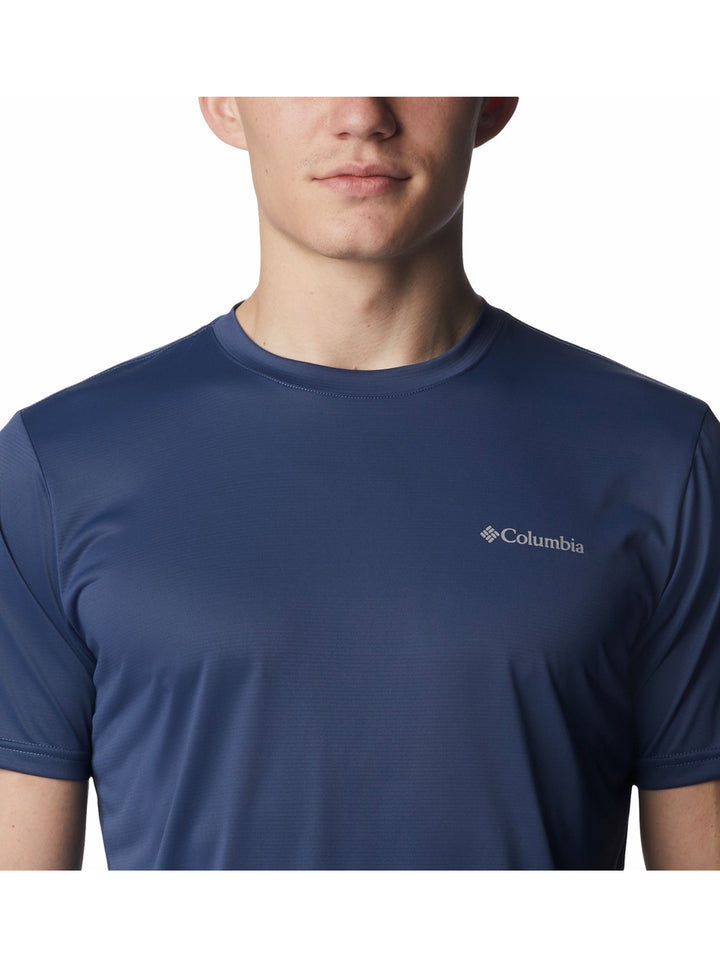 Playera Columbia Hike Manga Corta Azul Marino para Hombre