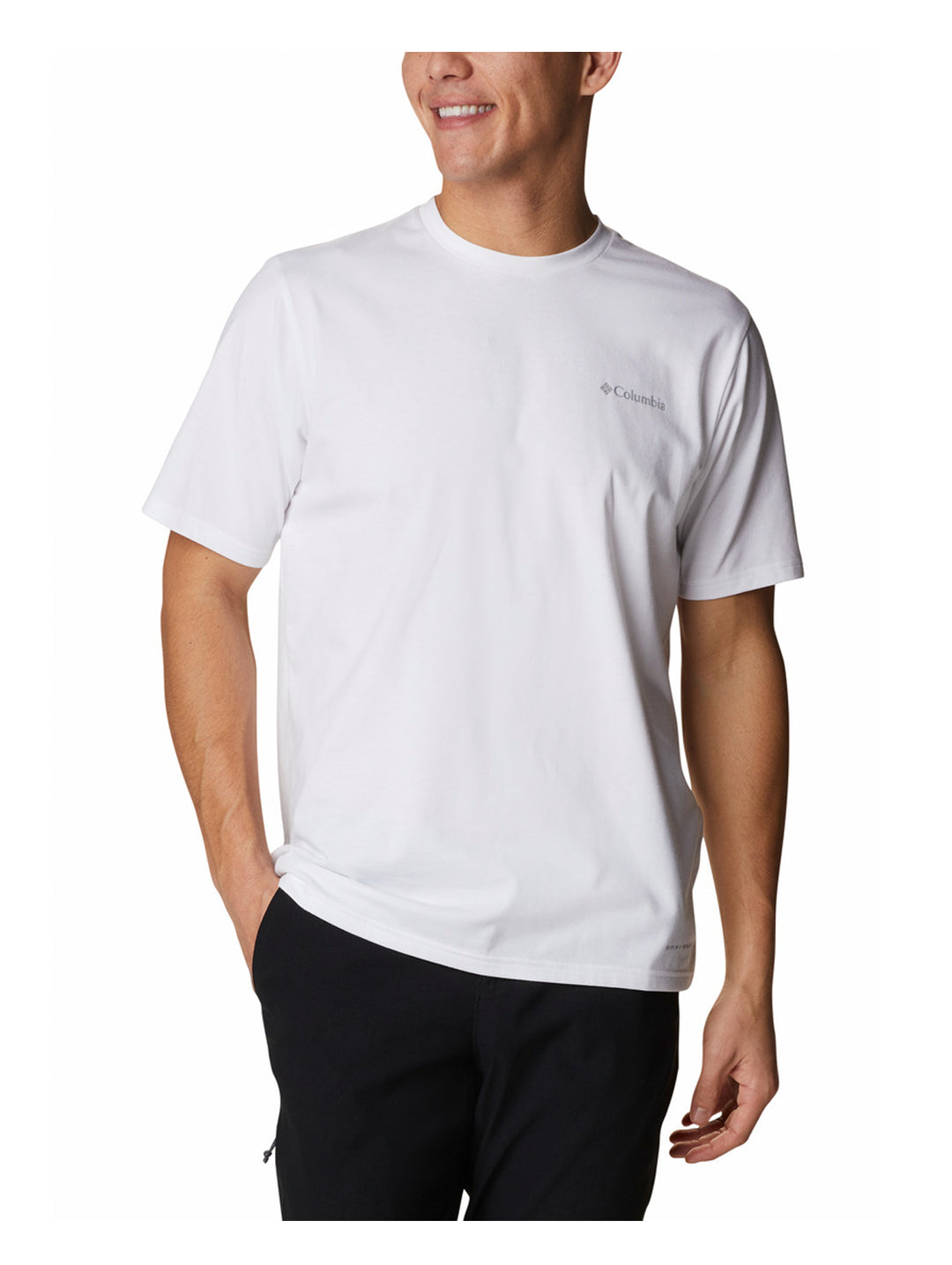 Playera Columbia Sun Trek Manga Corta Blanca para Hombre