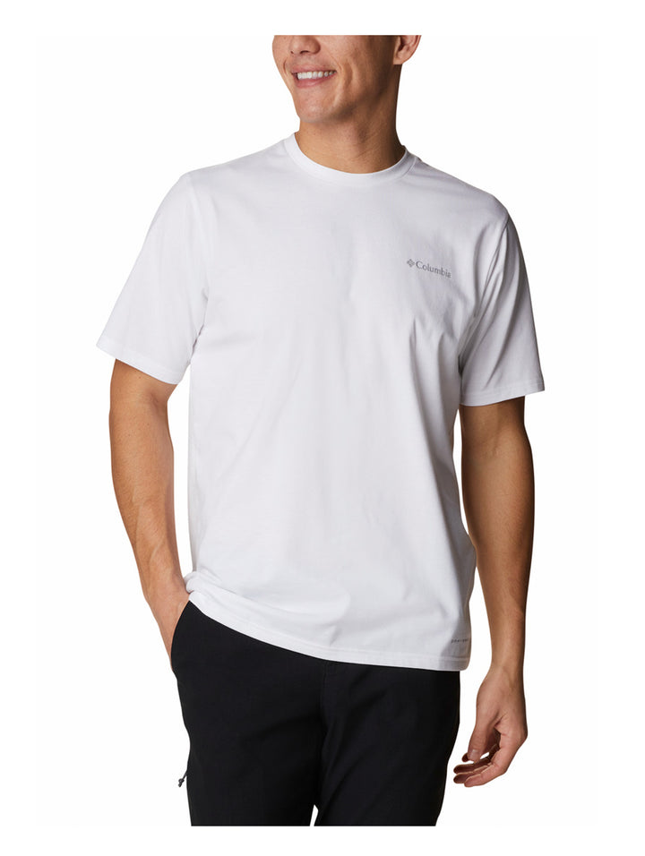 Playera Columbia Sun Trek Manga Corta Blanca para Hombre