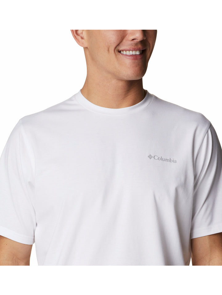 Playera Columbia Sun Trek Manga Corta Blanca para Hombre