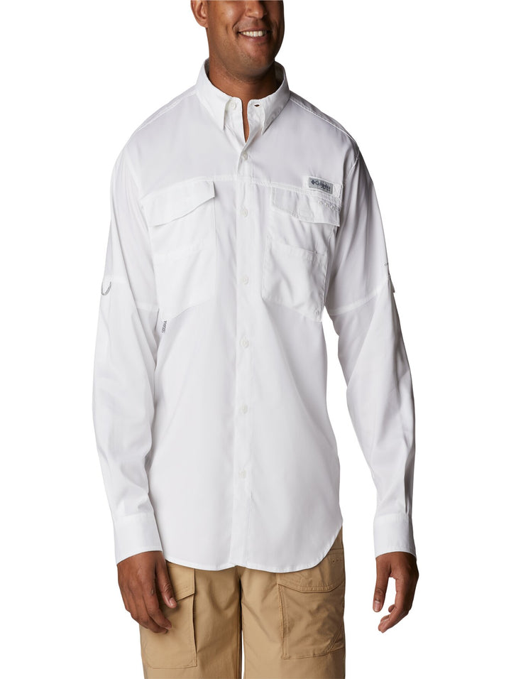Camisa Columbia Manga Larga Blanco para Hombre