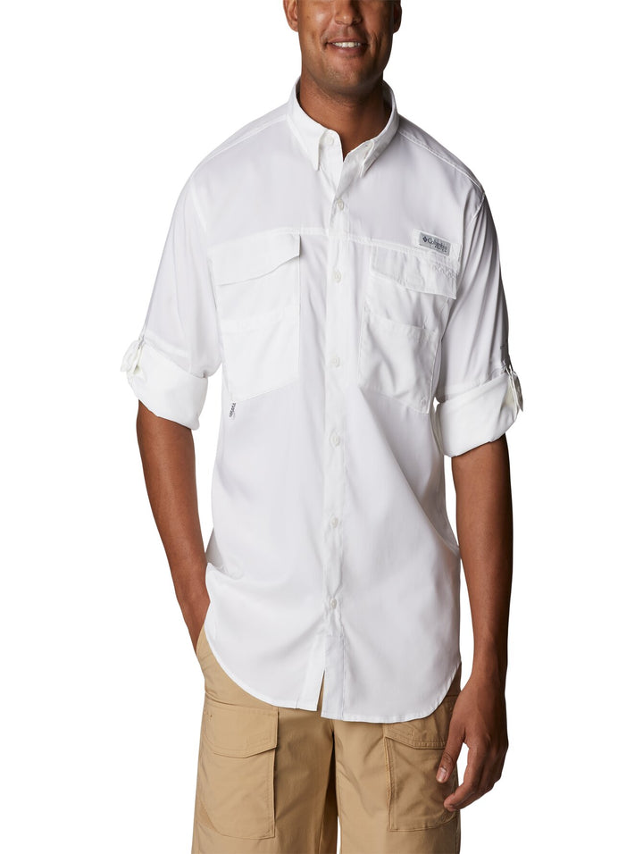 Camisa Columbia Manga Larga Blanco para Hombre