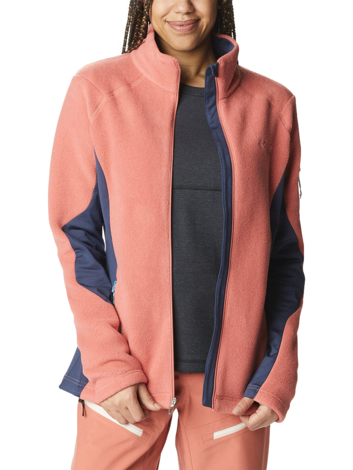 Chamarra Columbia Titan Pass 2.0 II Fleece Coral para Mujer