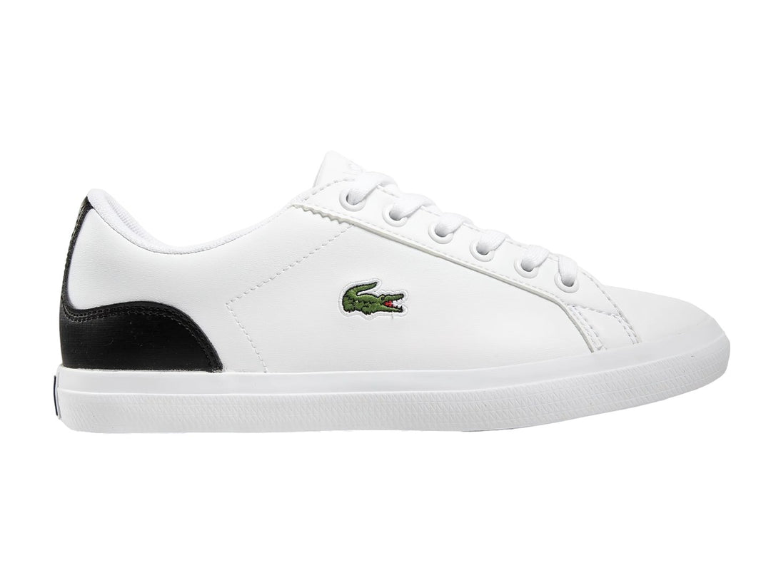 Tenis Lacoste Lerond Blanco y Negro para Niño