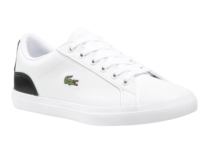 Tenis Lacoste Lerond Blanco y Negro para Niño