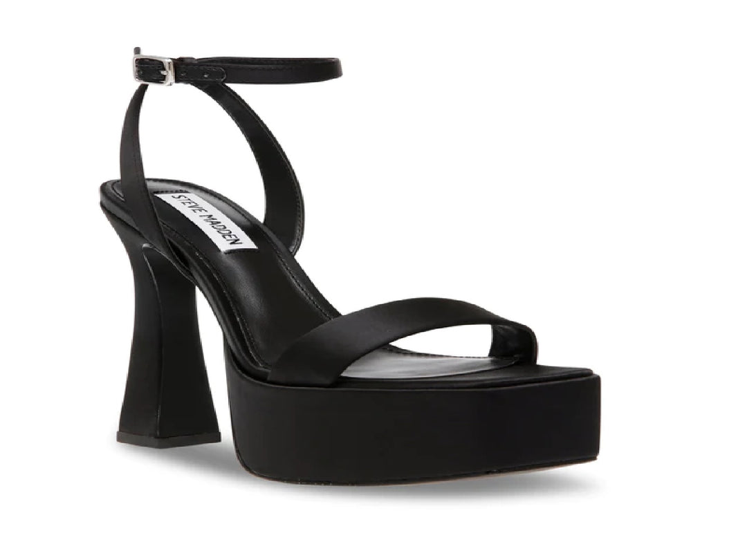 Sandalias Steve Madden Discor Negro Satín para Mujer